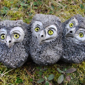 raku tawny owl original decoration image 5