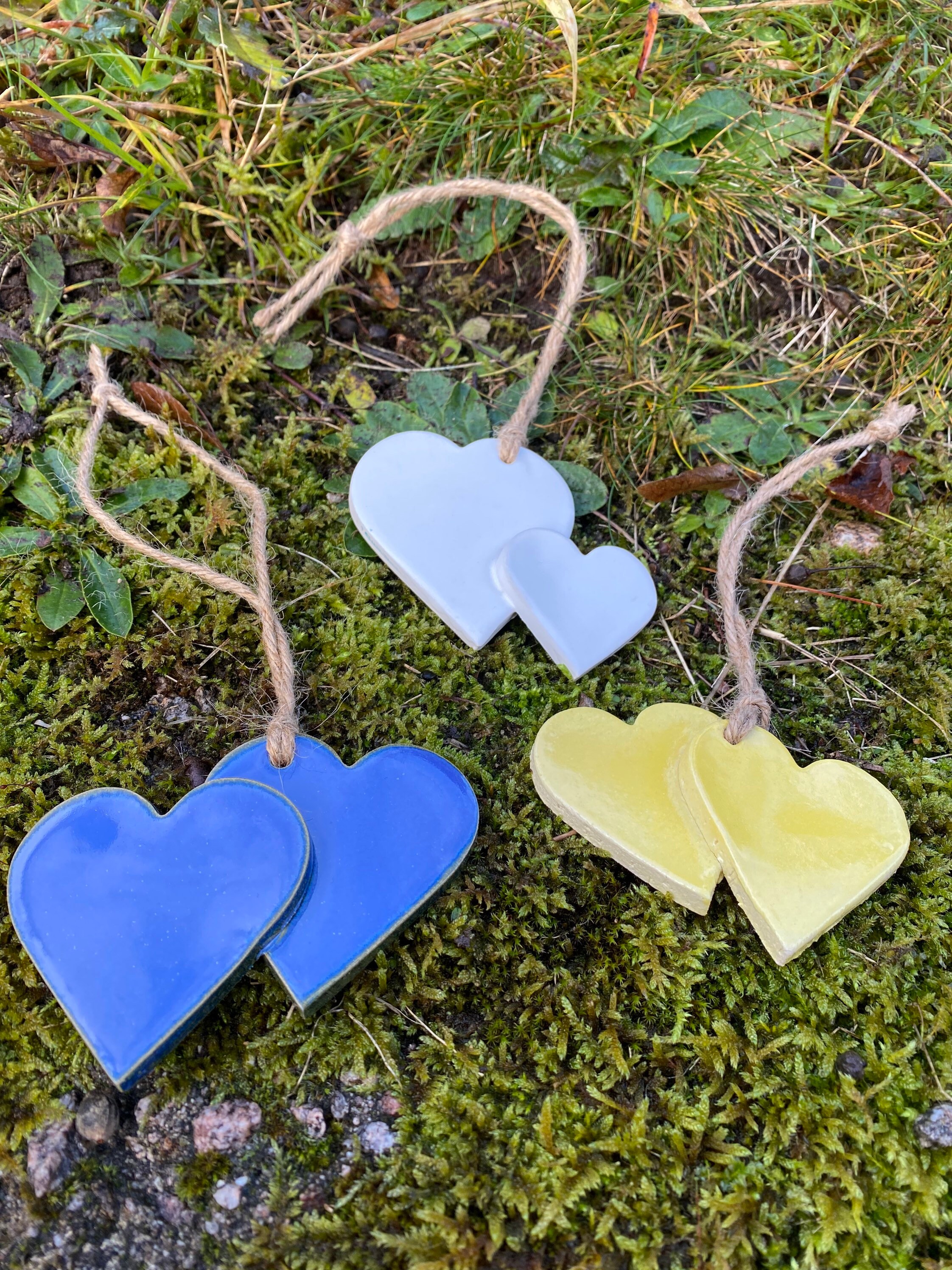 Cœur en Gres à Suspendre