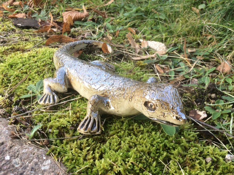 Sandstone lizard original decoration image 3