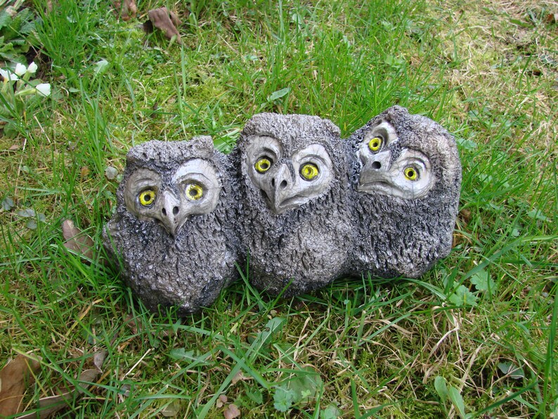 raku tawny owl original decoration image 7