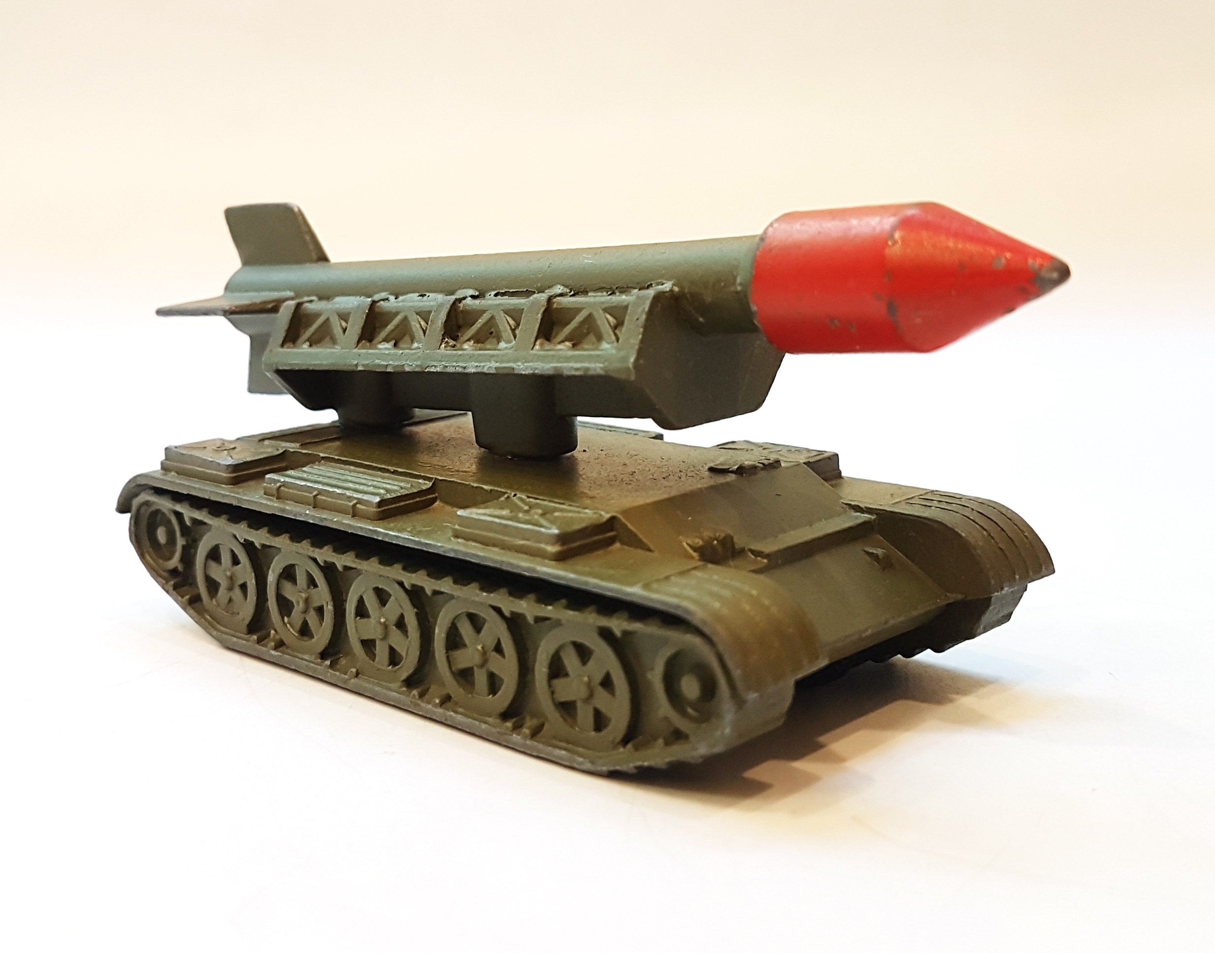 Vintage USSR Toy Missile Launcher Rocket System metal diecast Etsy
