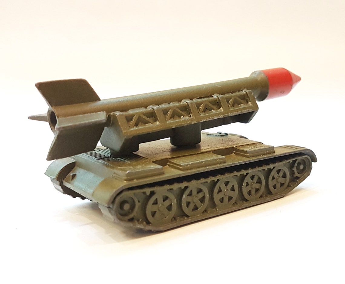 Vintage USSR Toy Missile Launcher Rocket System metal diecast Etsy