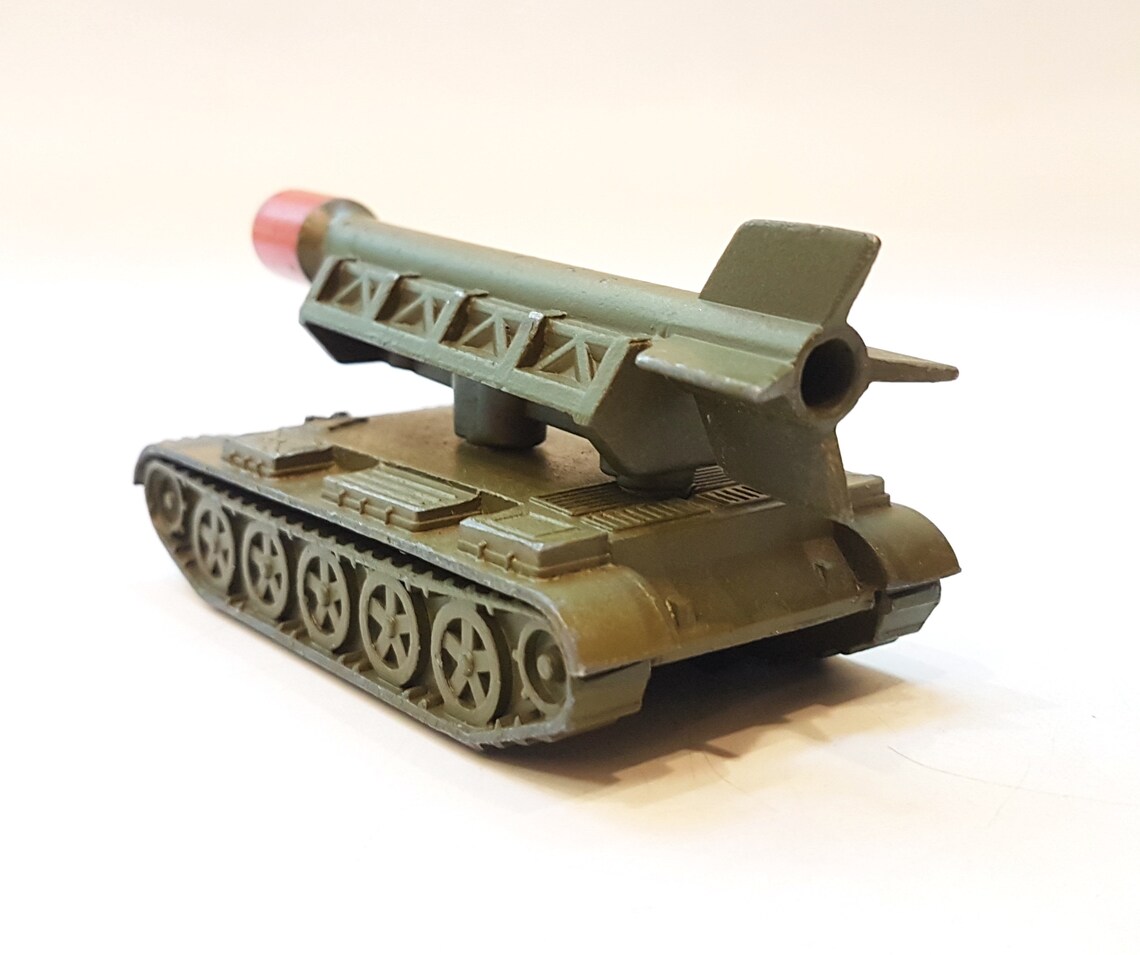 Vintage USSR Toy Missile Launcher Rocket System metal diecast Etsy