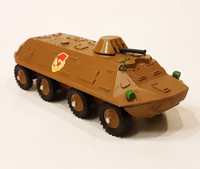 Vintage USSR Toy Armoured Personnel Carrier Diecast model Etsy
