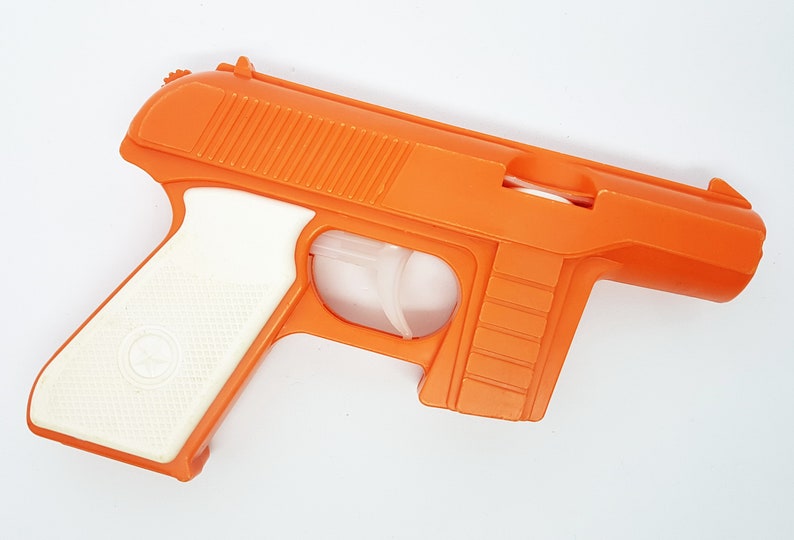 Vintage USSR Disk Gun Toy with 20 disks 1980s Etsy