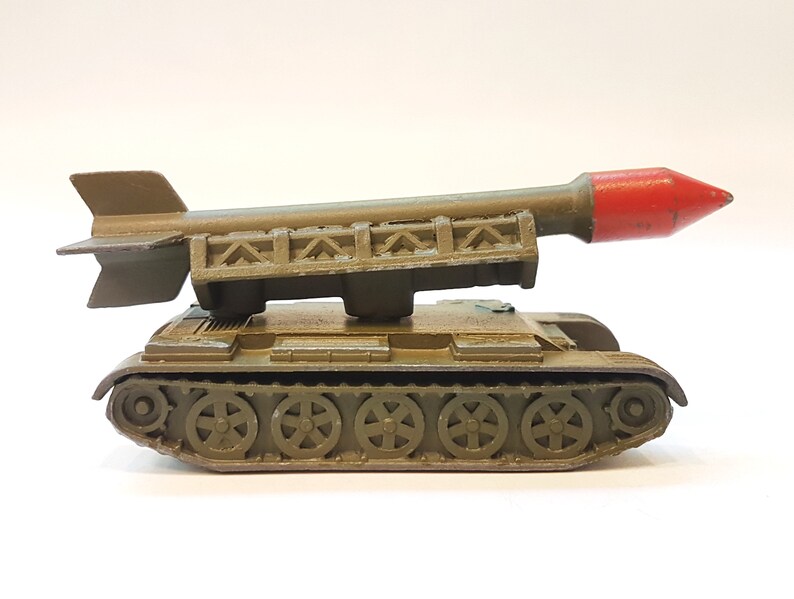 Vintage USSR Toy Missile Launcher Rocket System metal diecast Etsy