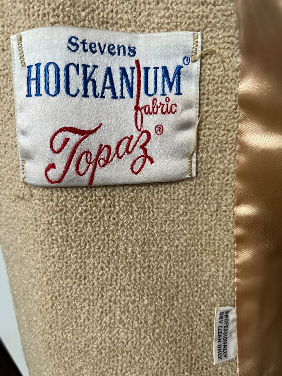 Vintage Stevens Hockanum Fabric Topaz Boucle Wool… - image 6