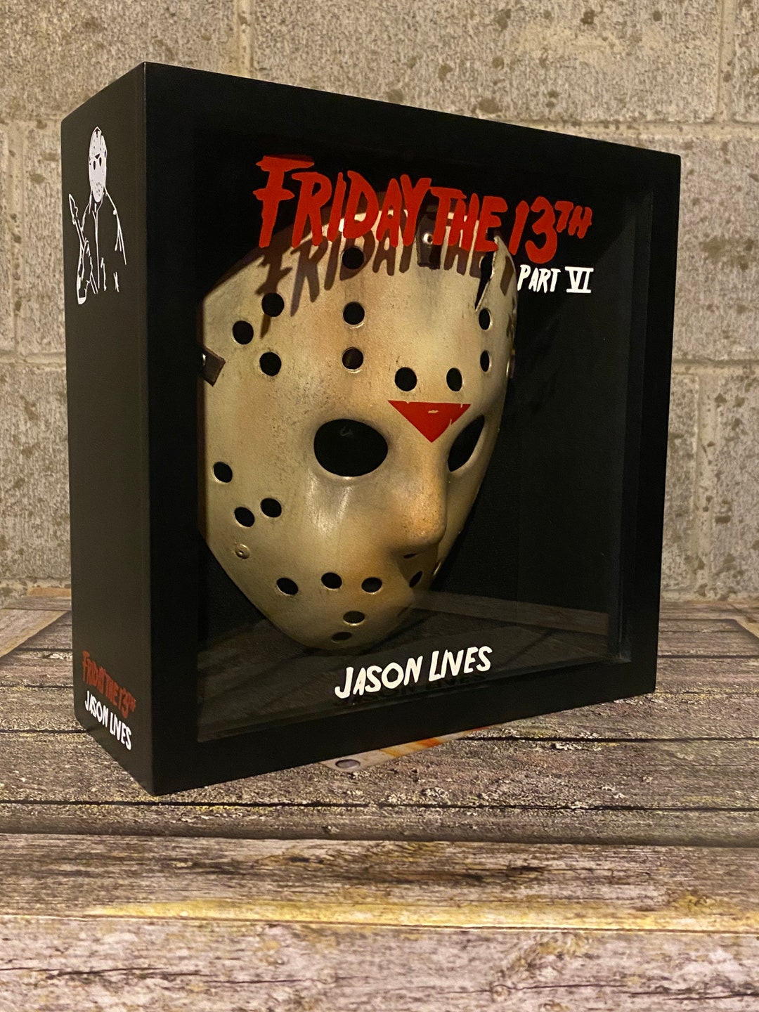 Jason Mask Friday the 13th Part 6 VI Display Case Shadow Box Etsy
