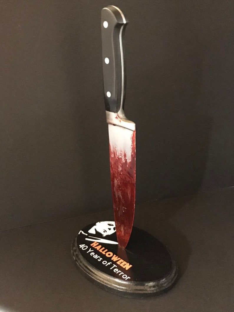 Michael Myers Halloween 2018 Knife in Stand Horror Prop Etsy