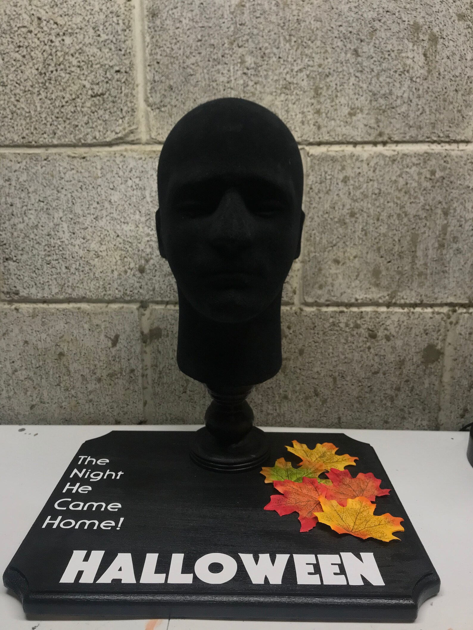 Halloween Michael Myers Mask Stand Display Prop Replica Etsy