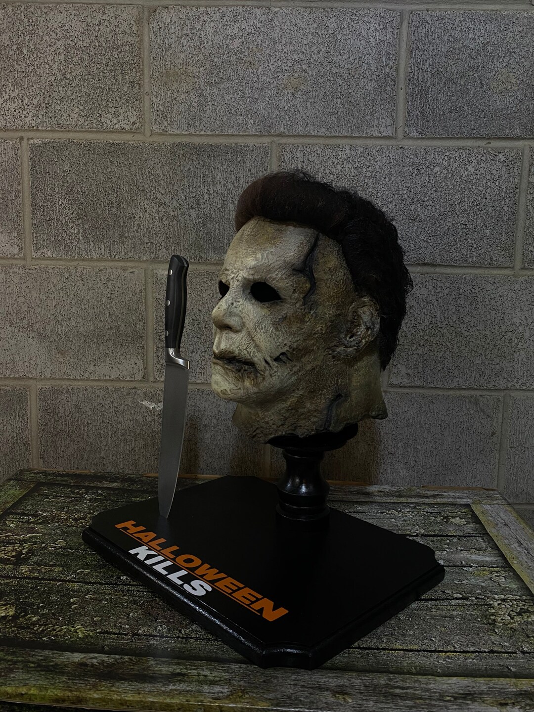 Halloween Kills Michael Myers Mask Rehaul & Knife Stand Etsy