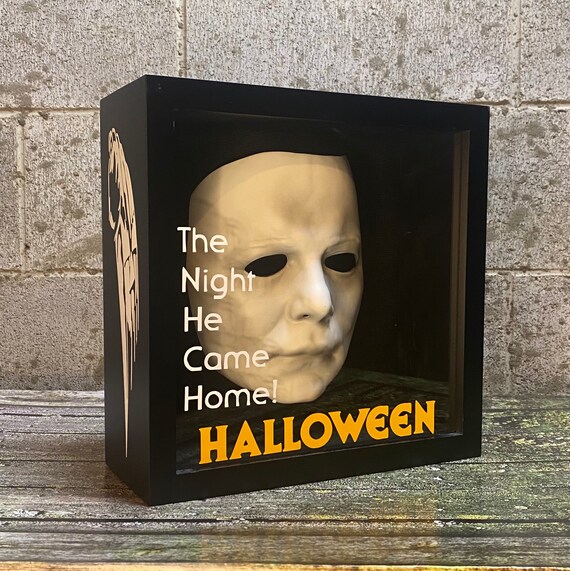 Michael Myers máscara halloween película shadow box mostrar - Etsy España