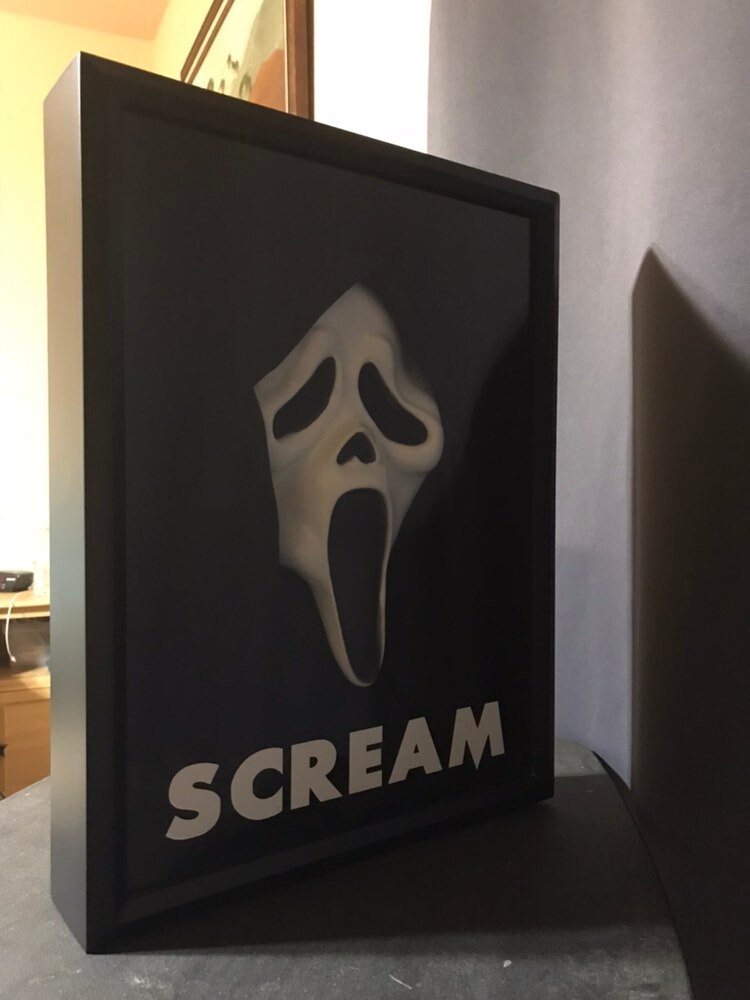 Scream Movie Ghostface Mask Horror Prop Replica Display Etsy
