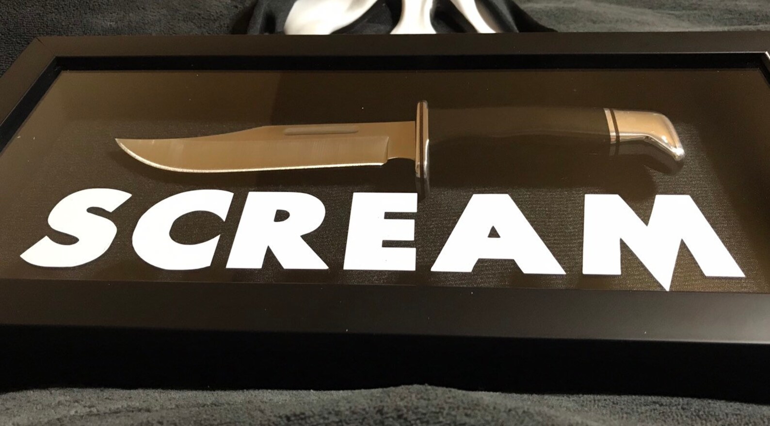Scream Movie Knife Ghostface Killer Mask Buck Prop Display Etsy