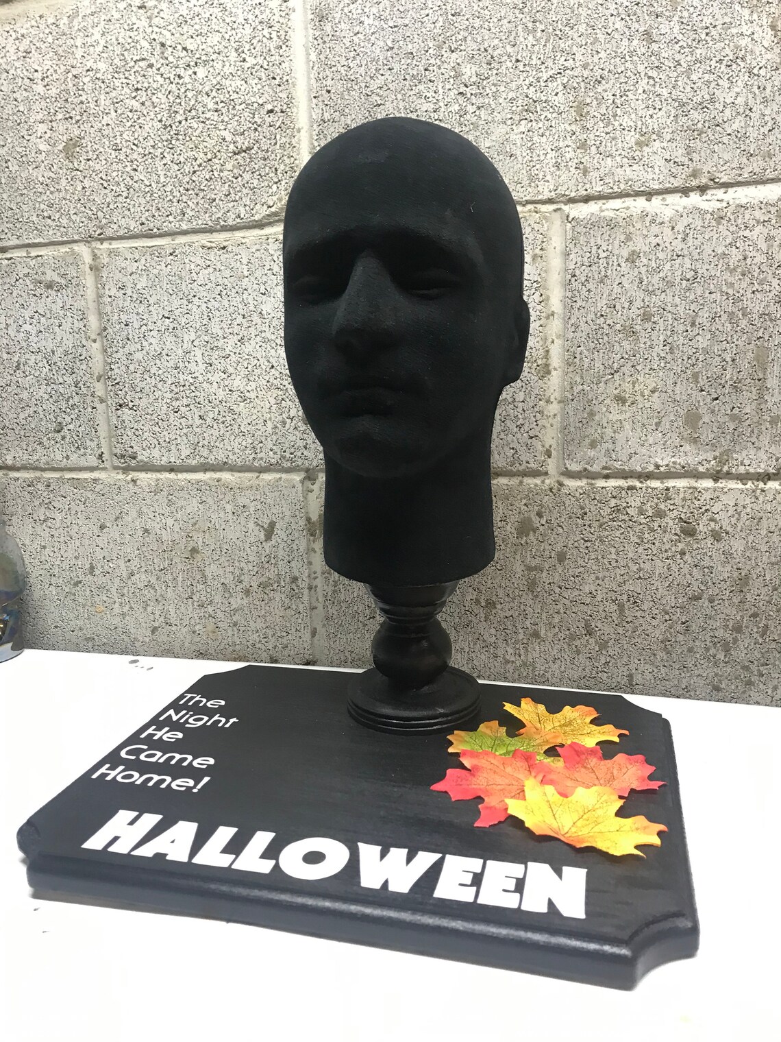 Halloween Michael Myers Mask Stand Display Prop Replica Etsy