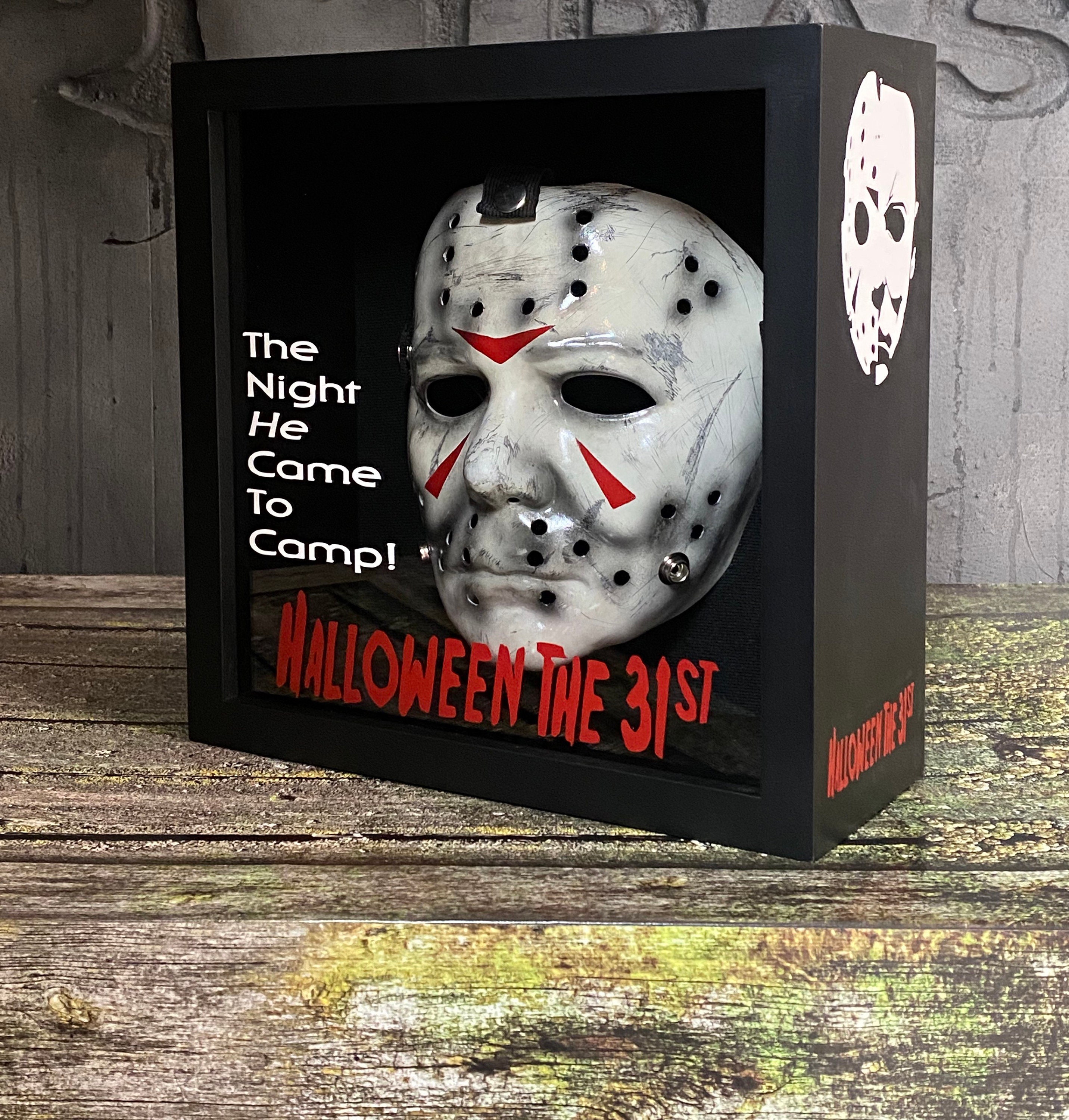 status nuance Ruckus Michael Myers Jason Voorhees Mask Halloween Movie Shadow Box - Etsy