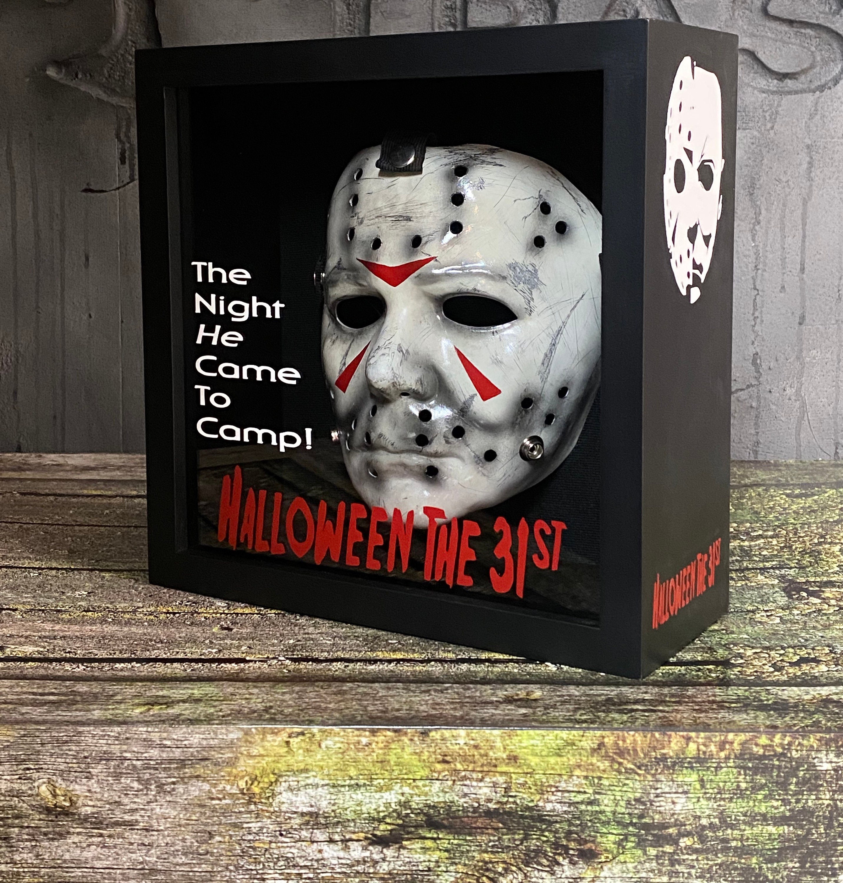 Halloween Michael Myers Mask Stand Display Prop Replica Collectible