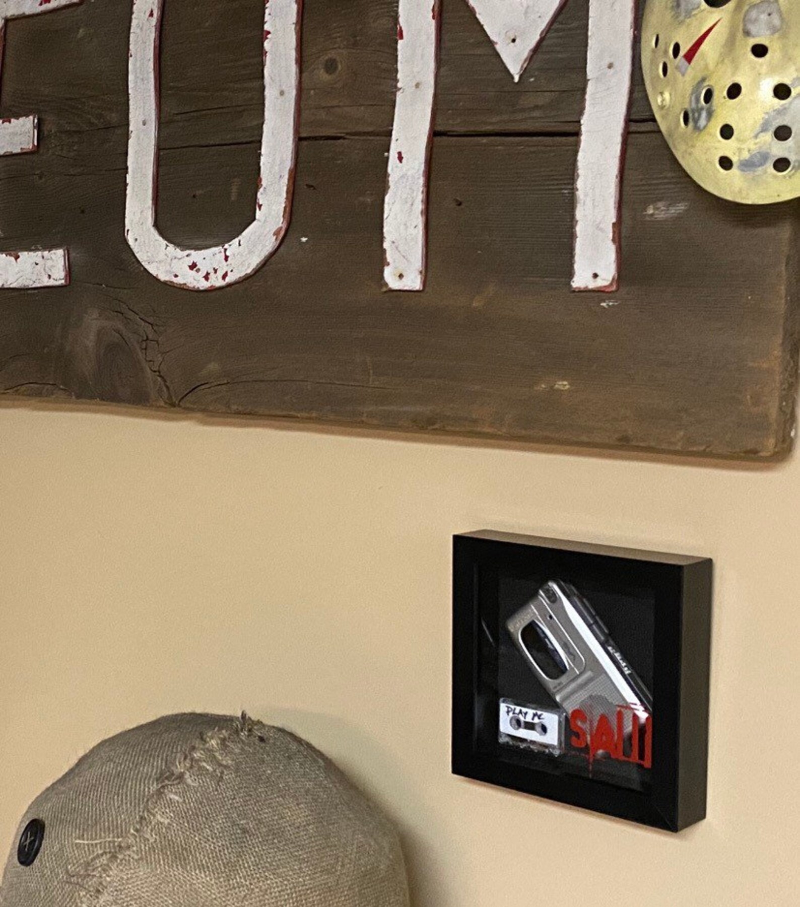 Saw Movie Jigsaw Prop Replica Tape Recorder Display Shadow Box Etsy