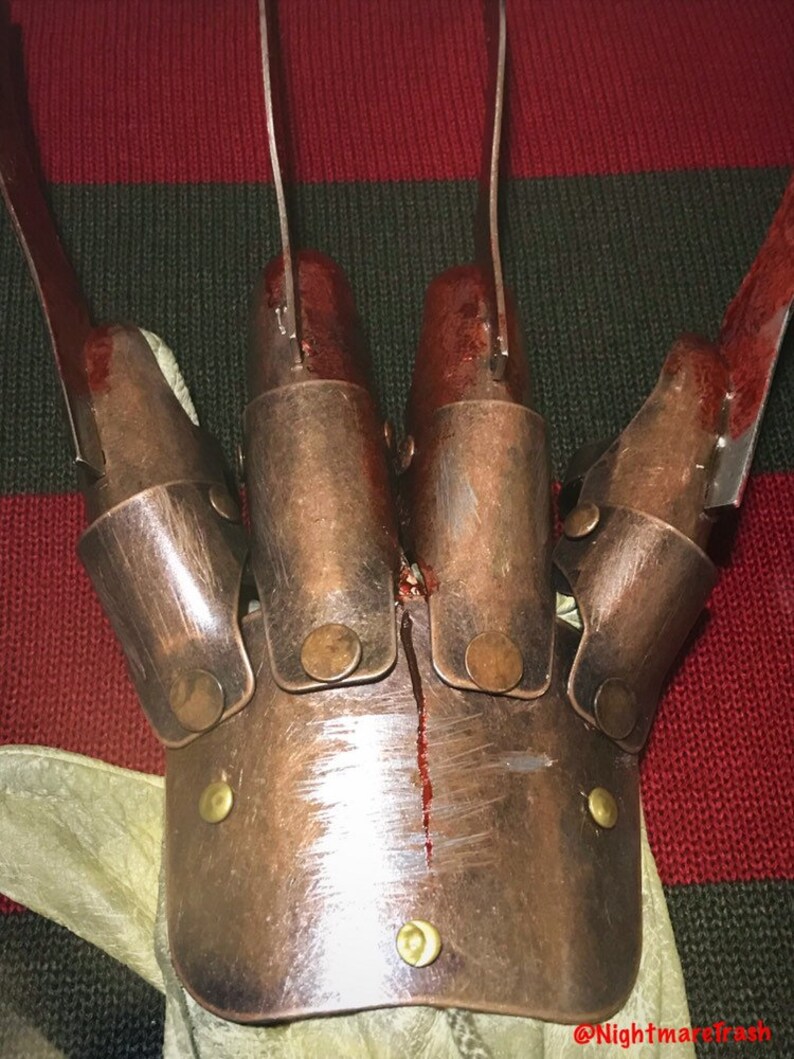 Freddy Krueger Metal Glove & Sweater Horror Movie Prop Etsy