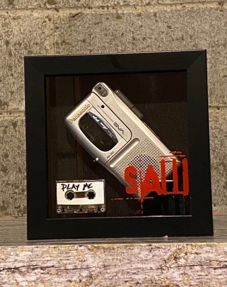Saw Movie Jigsaw Prop Replica Tape Recorder Display Shadow Box Etsy