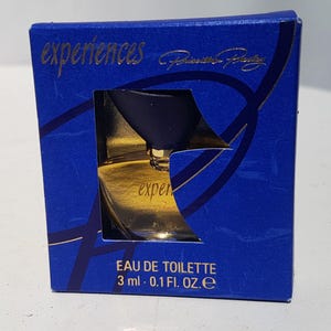Experiências em MINIATURA por Priscilla Presley. Eau de Toilette, edt, perfume vintage raro mini 3 ml
