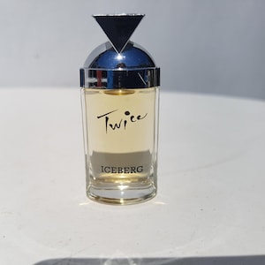 Miniatur Twice Iceberg Eau de Toilette. Vintage Parfüm Mini, 4,5 ml
