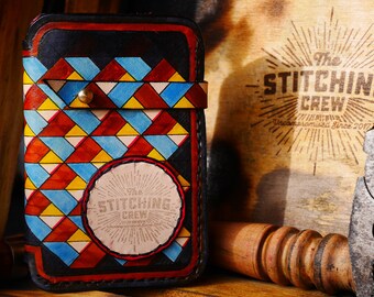 Handmade Leather Wallet "The Resistance" edition Geometric
