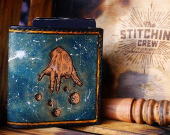 Handmade Leather Wallet "The Rusted" edition Galaxy