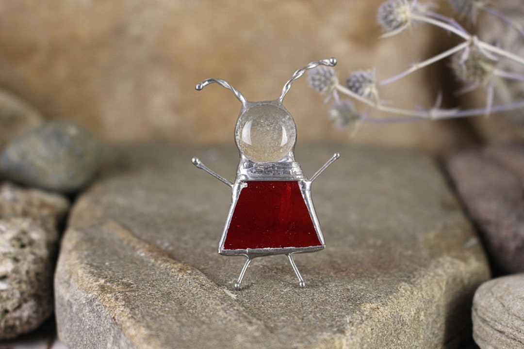 Cute Girl Brooch Fun Little Girl Pin Pink Red Brooch - Etsy