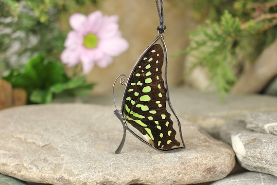 Butterfly wing deals necklace etsy