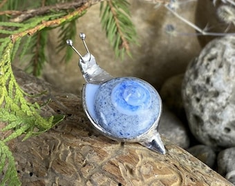 Pin de broche de joyería de caracol Lindo animal Regalo para adolescente para chaquetas de niña Alfileres exclusivos Regalo para amantes de los caracoles Pin de vida silvestre animal