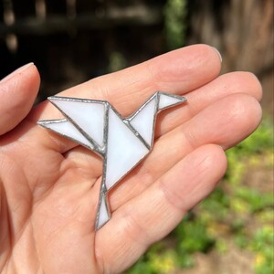 Origami Dove Peace Symbol Flying Bird Little Origami Dove Pin Geometric brooch Bird brooch Dove peace accessory Small gift for her Dove art