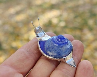 Snail jewelry brooch pin Cute animal Gift for teenage girl for Girl's Jackets Exclusive Pins Gift for snail lover Animal wildlife pin