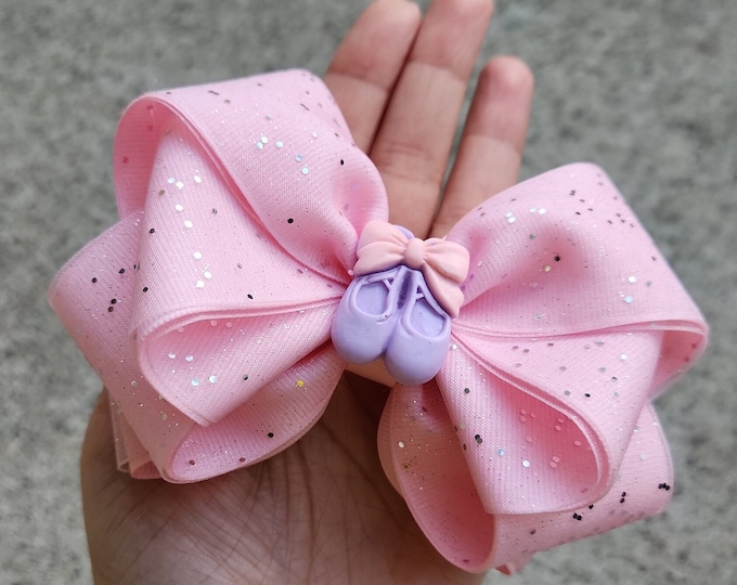 Ballerina Glitter Bow (Size L - 12cm)