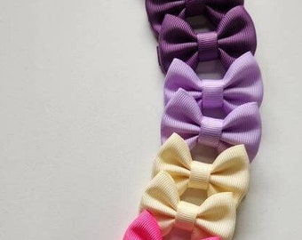 Everyday use Small tuxedo bow (5cm - 2in) / Pigtails / more colors available