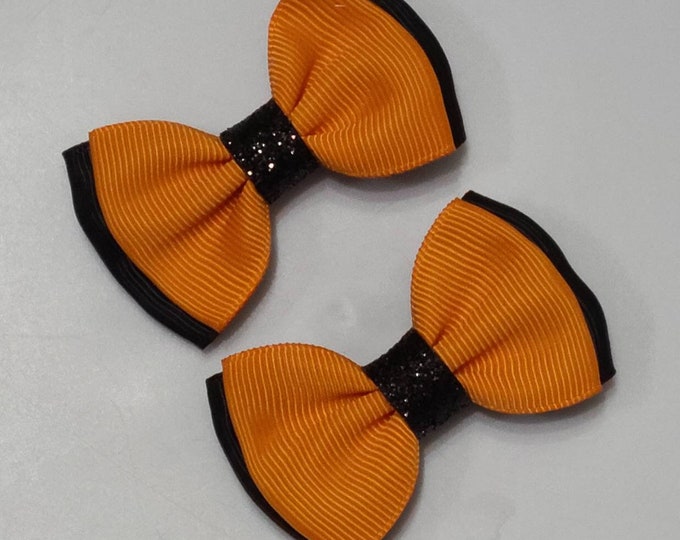 Halloween bows (single or pigtails set)
