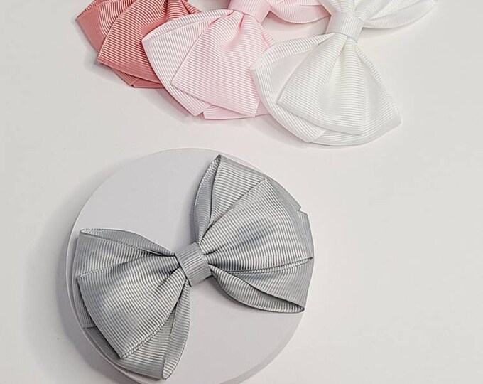 Large solid color triple bow (11cm) - more colors available