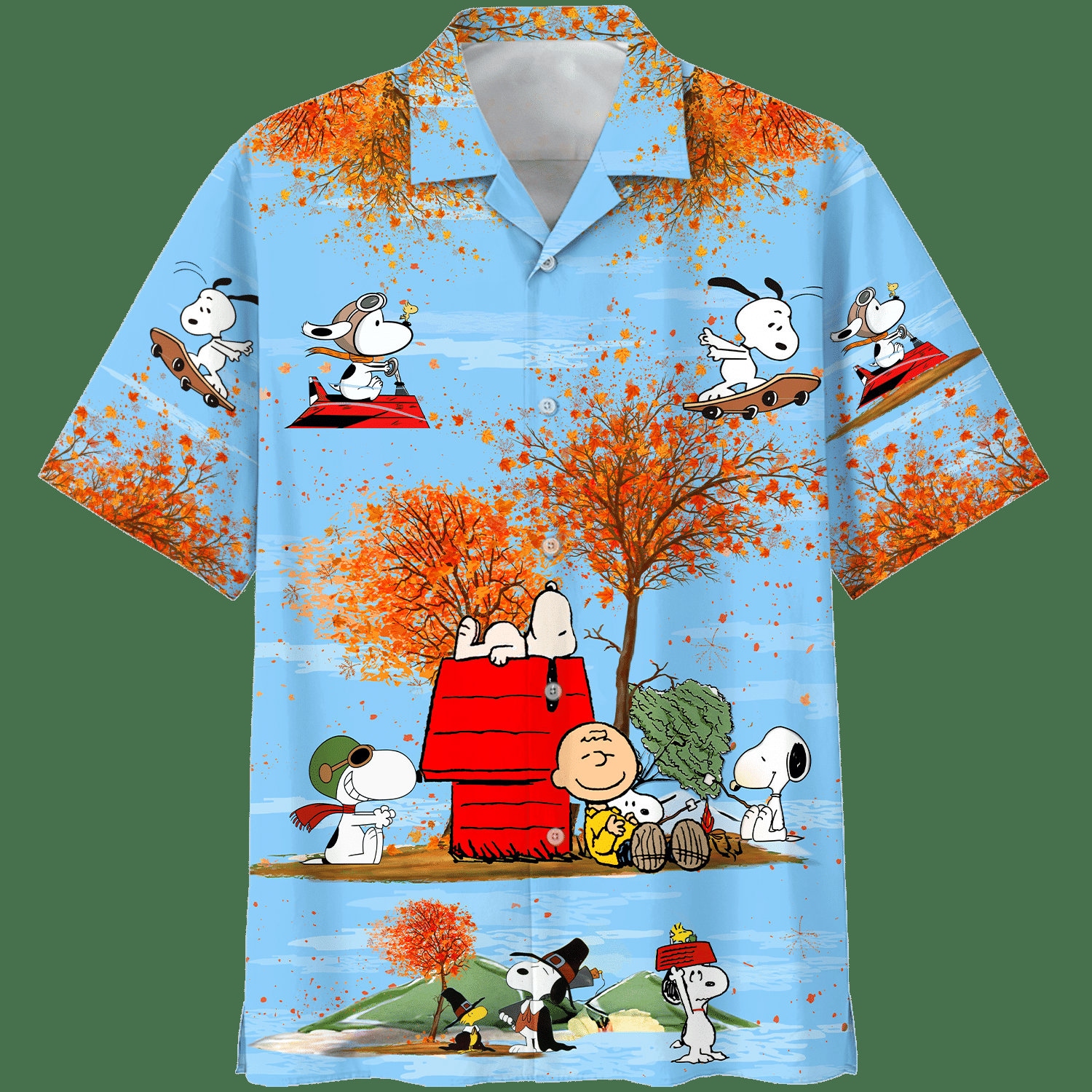 Discover Snoopy Autumn Time Hawaiian Beach Shirt
