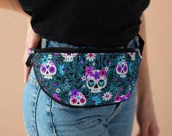 skull fanny pack