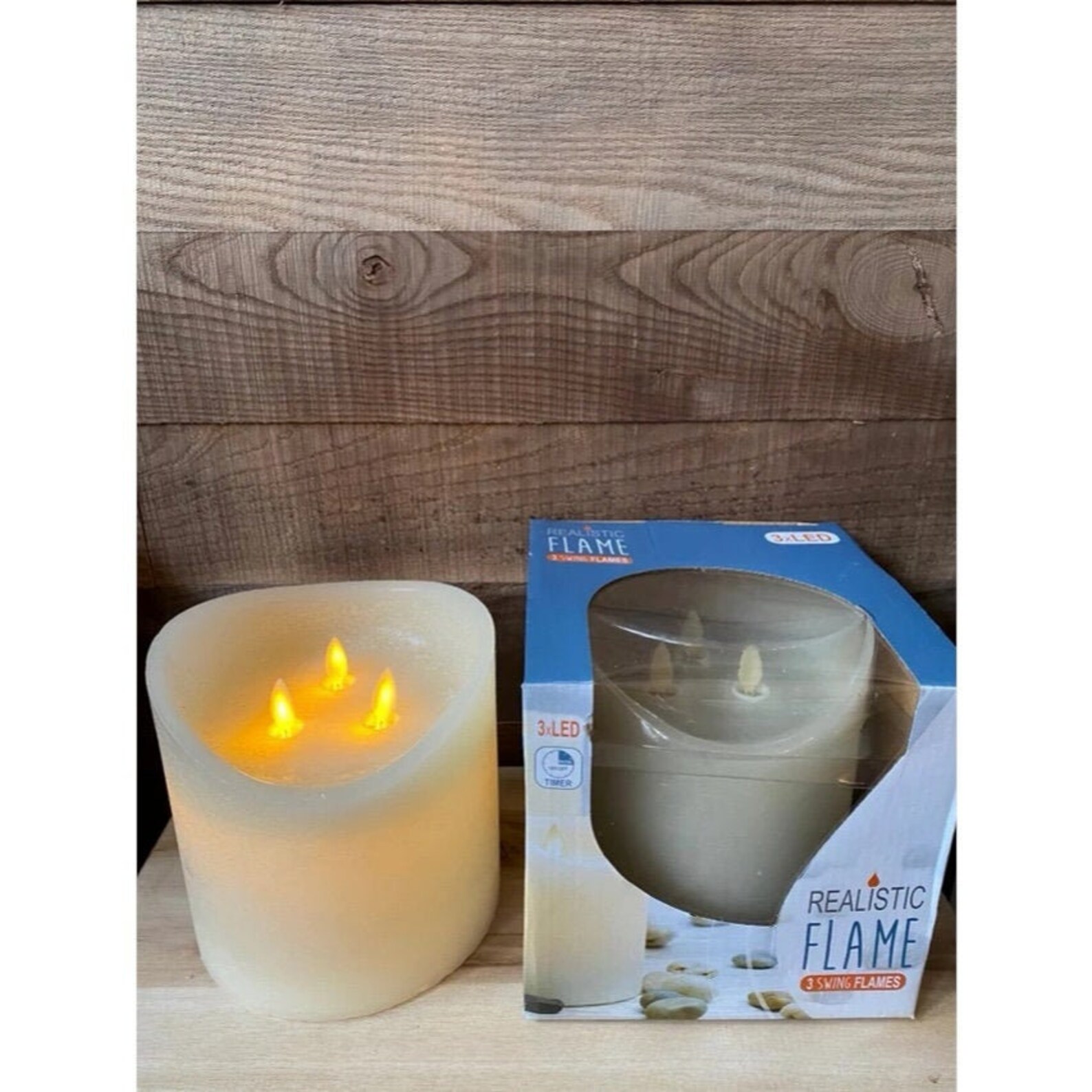 Extra Large LED Flicker Candle Etsy