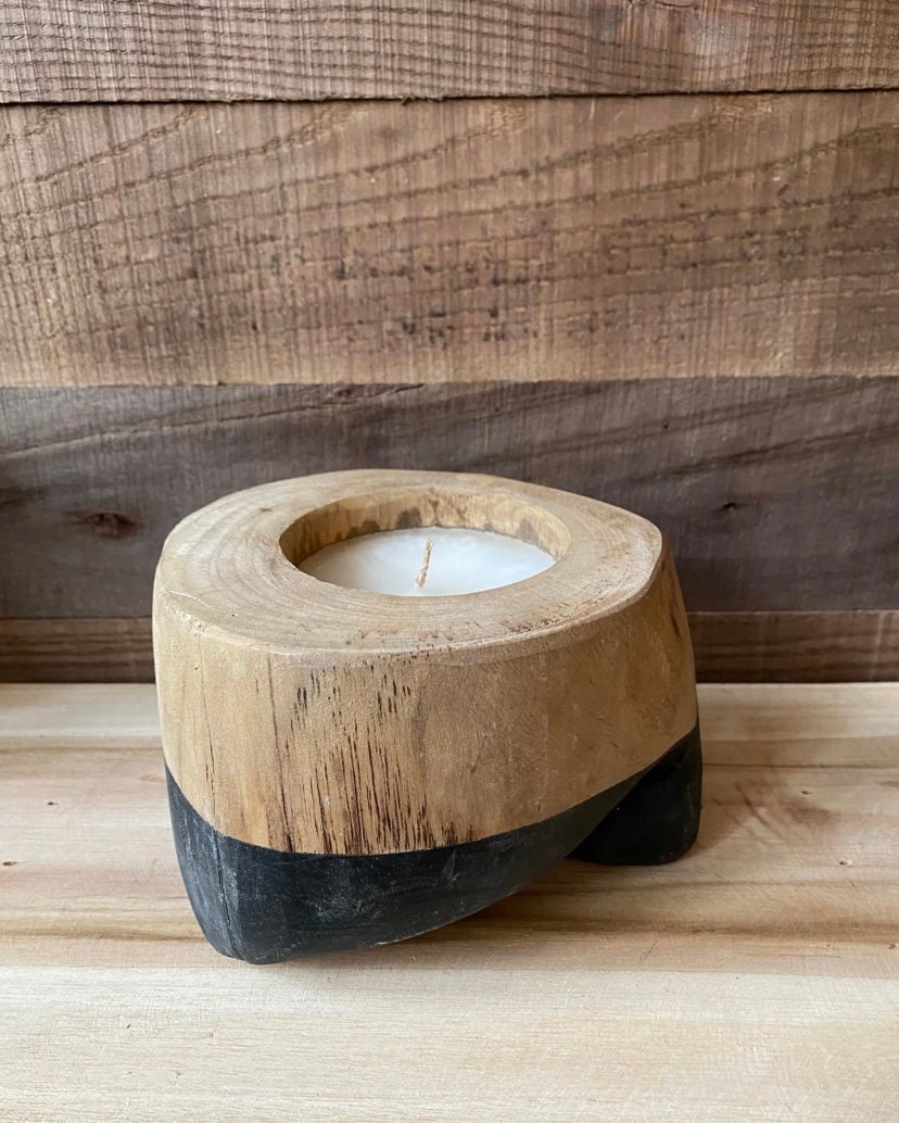 Teakwood Candles Candles Summer Candle Wood candle Two Etsy