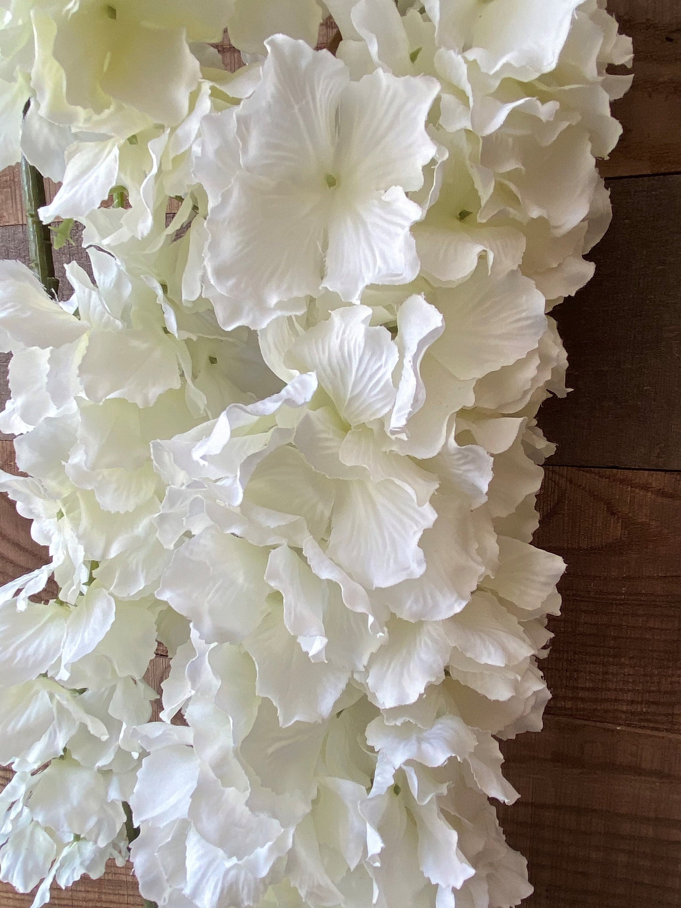 Artificial White Flower Hanging Foliage White Foliage Etsy