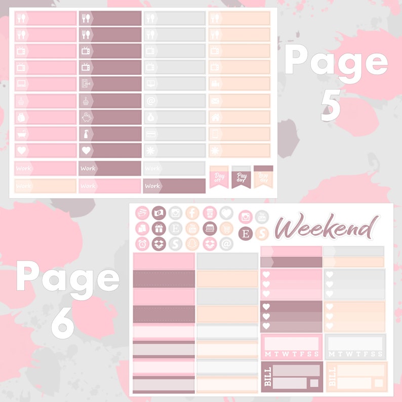 Summer Travel Erin Condren Life Planner Sticker Kit