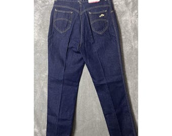NWT'S Vintage Chic Jeans 15/16 Straight High Rise Denim Dark Blue