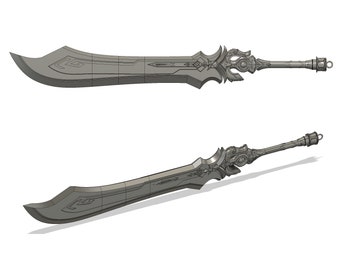 Genshin Impact Blackcliff Slasher 3D print kit