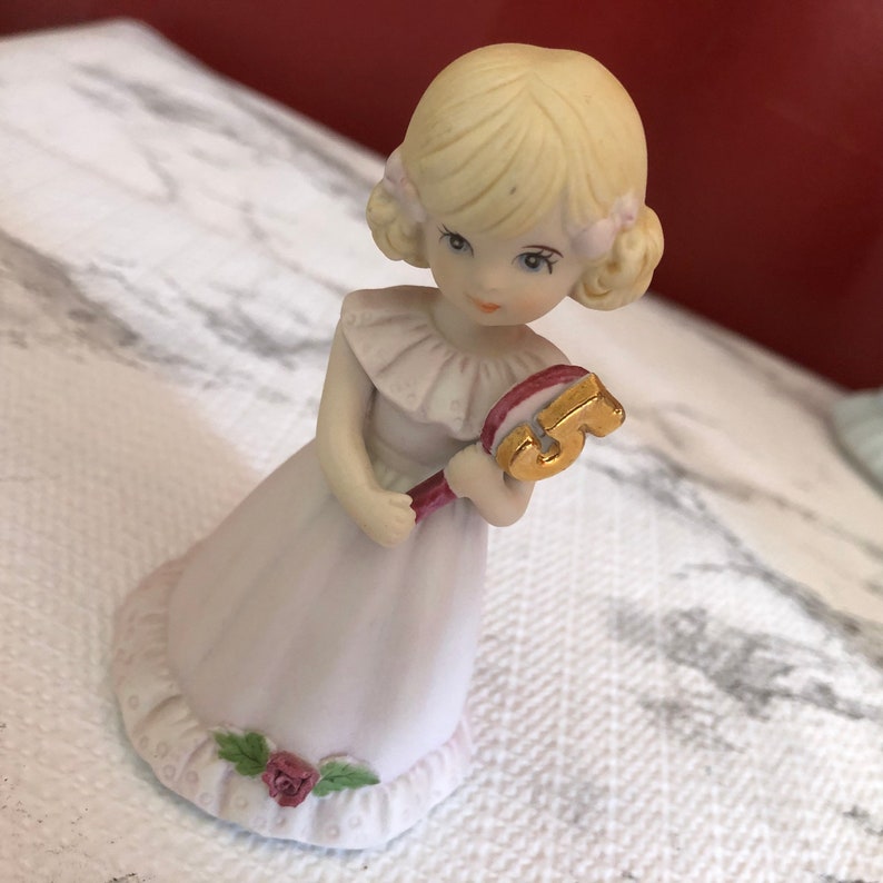 Enesco Growing Up/birthday Girls/collectible Birthday Figurines Etsy