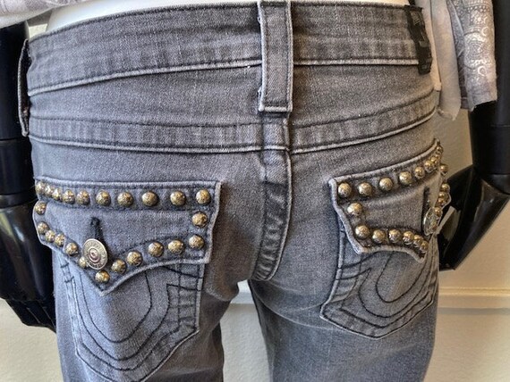 True Religion Studded Low Rise Straight 