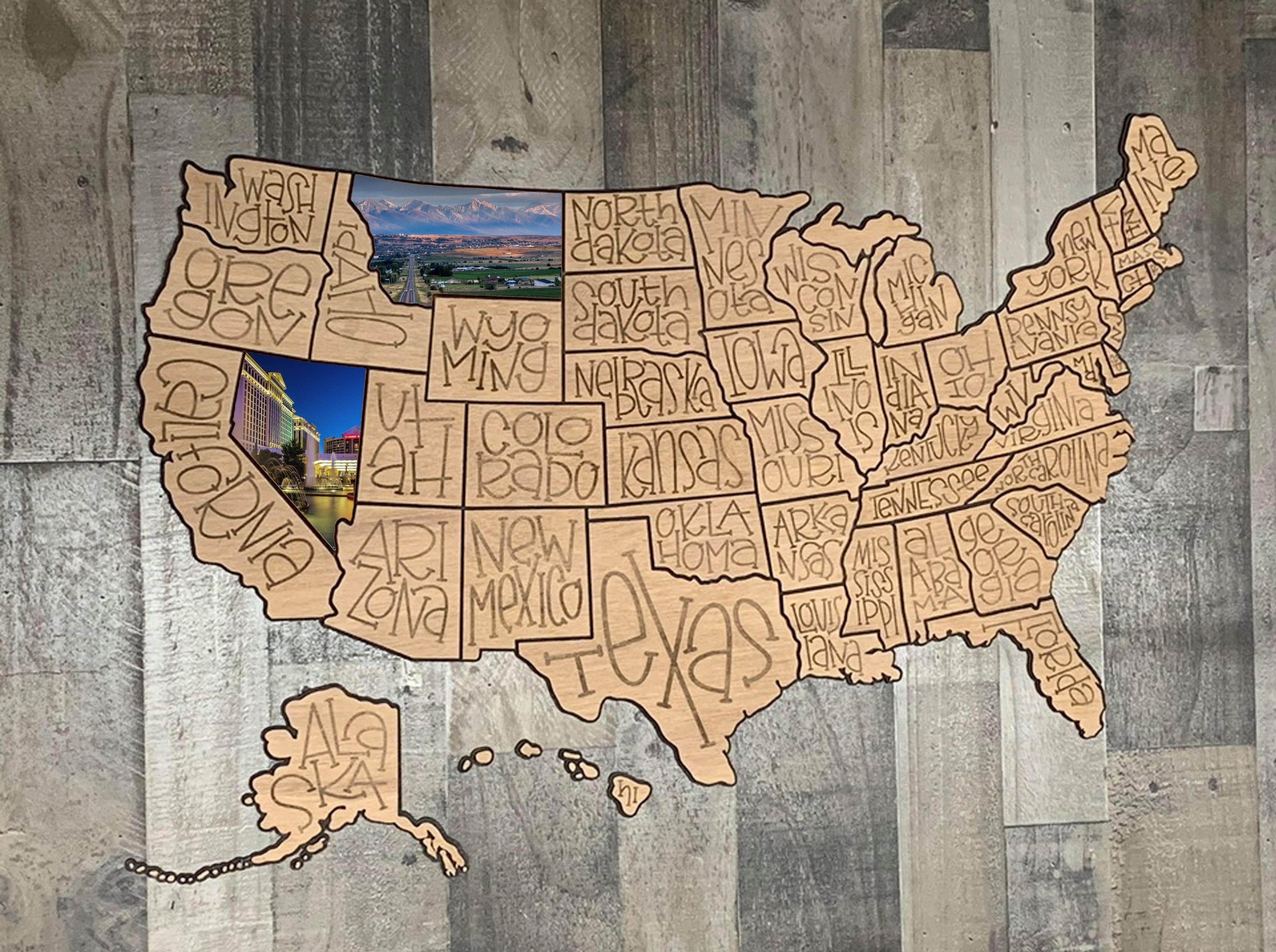 United States Photo Map KIT Memories - Il Fullxfull.2422063364 7q1h 