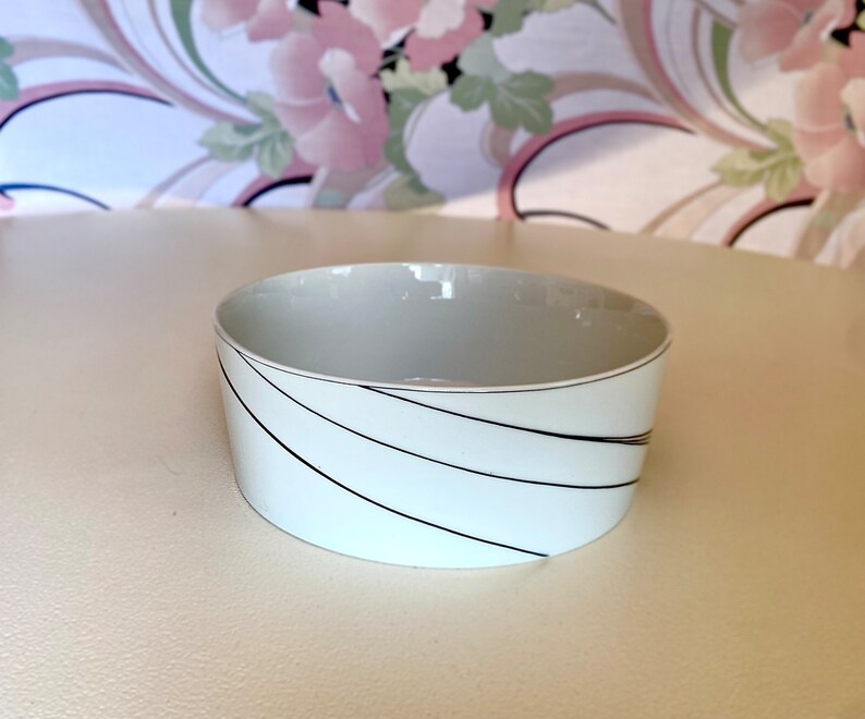 Block Spal White Pearl serving bowl Jack Prince Jewels 1980s style vegetable bowl Art Deco 80s retro kitchen image 3