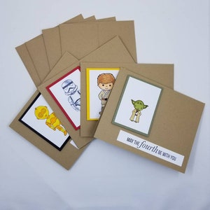 Que el Cuarto esté contigo juego de cartas en blanco 1, Galaxy Space Friends